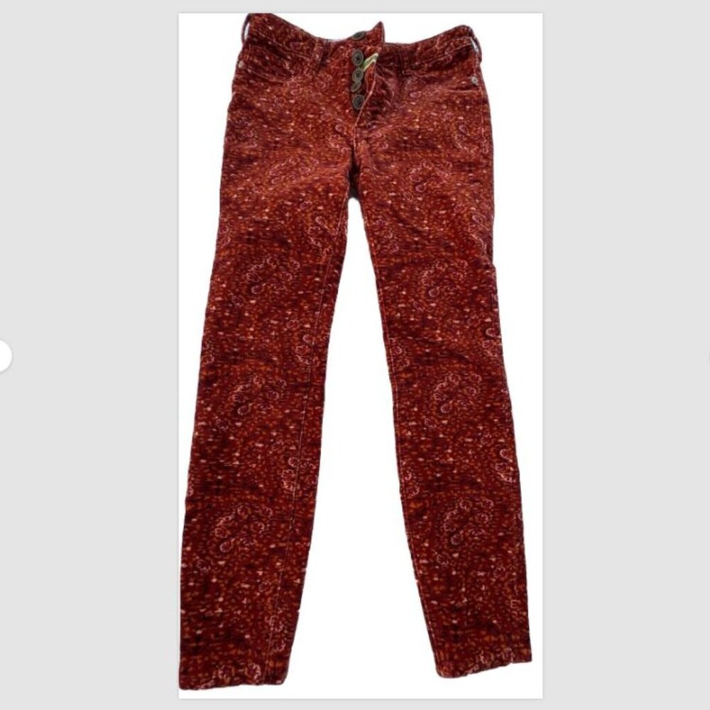 Anthropologie Pilcro Red/Orange/Pink Pants Size 26